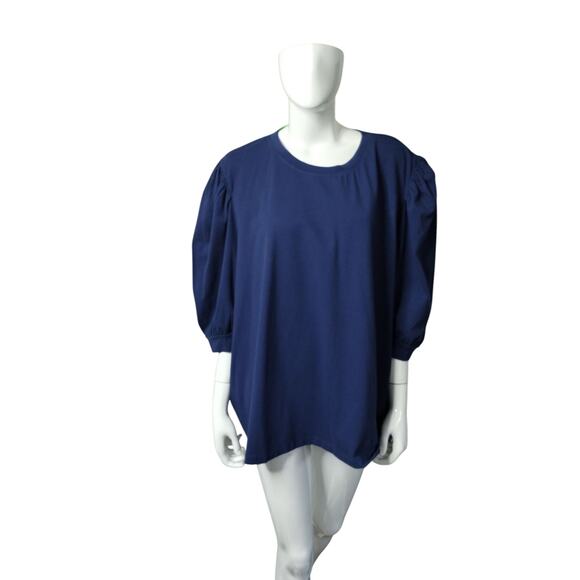 The Drop Womens Mariko Puff-Sleeve Crew-Neck Stretch Jersey T-Shirt size 5X 3pcs - Picture 10 of 13